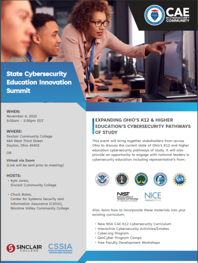 Ohio Cybersecurity Innovation Summit Flyer